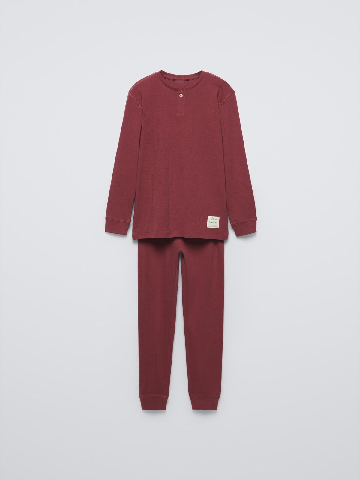 Small Open Collar Simple Pajamas