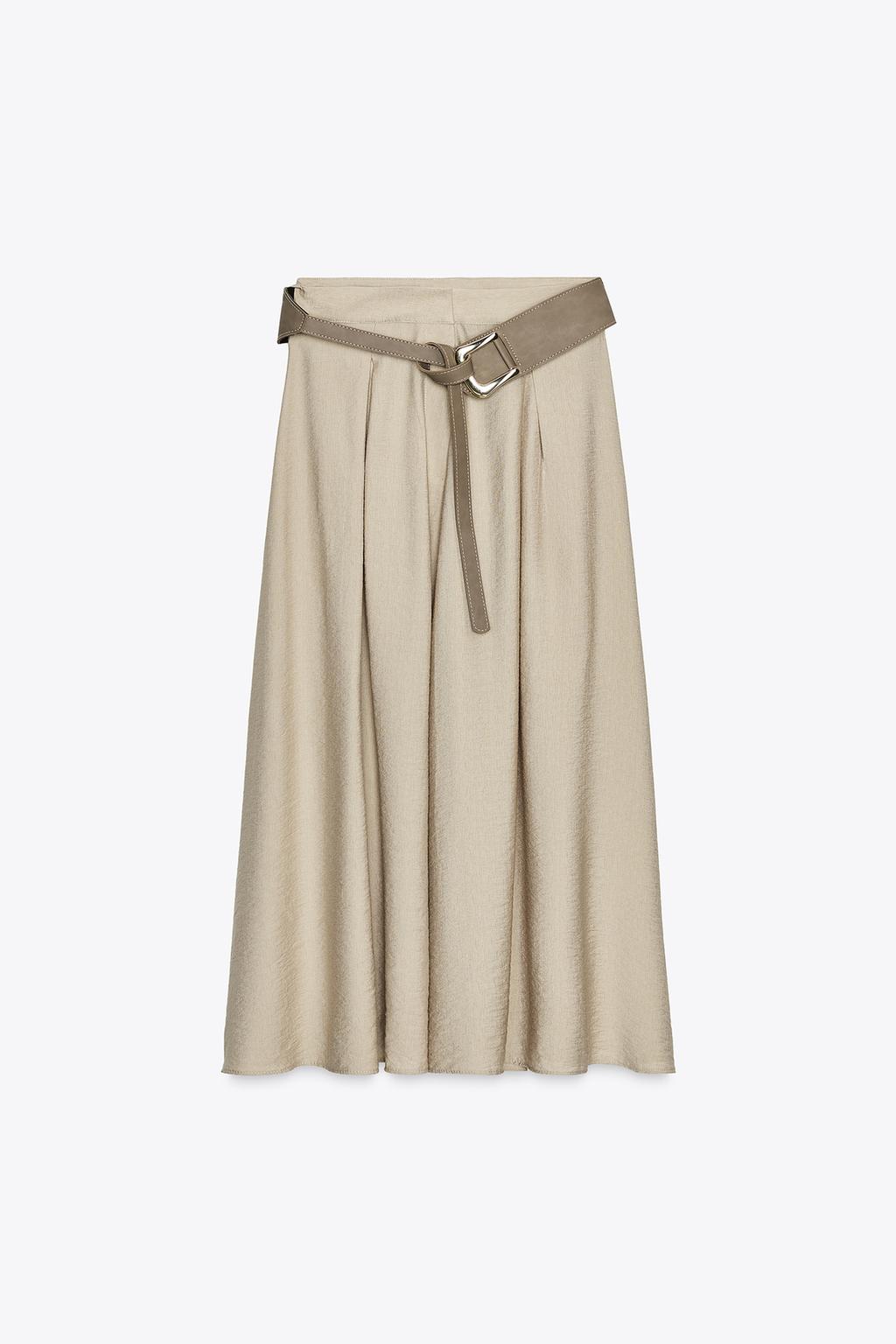Vintage Belted Cape Skirt