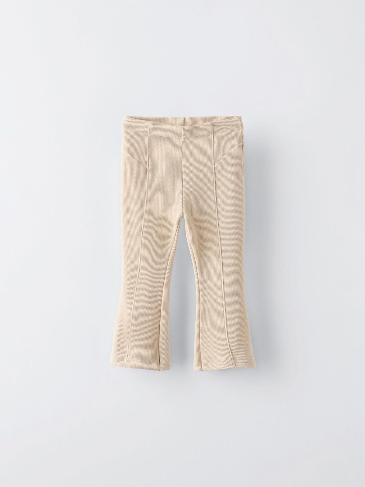 Thick Ribbed Flared Leggings