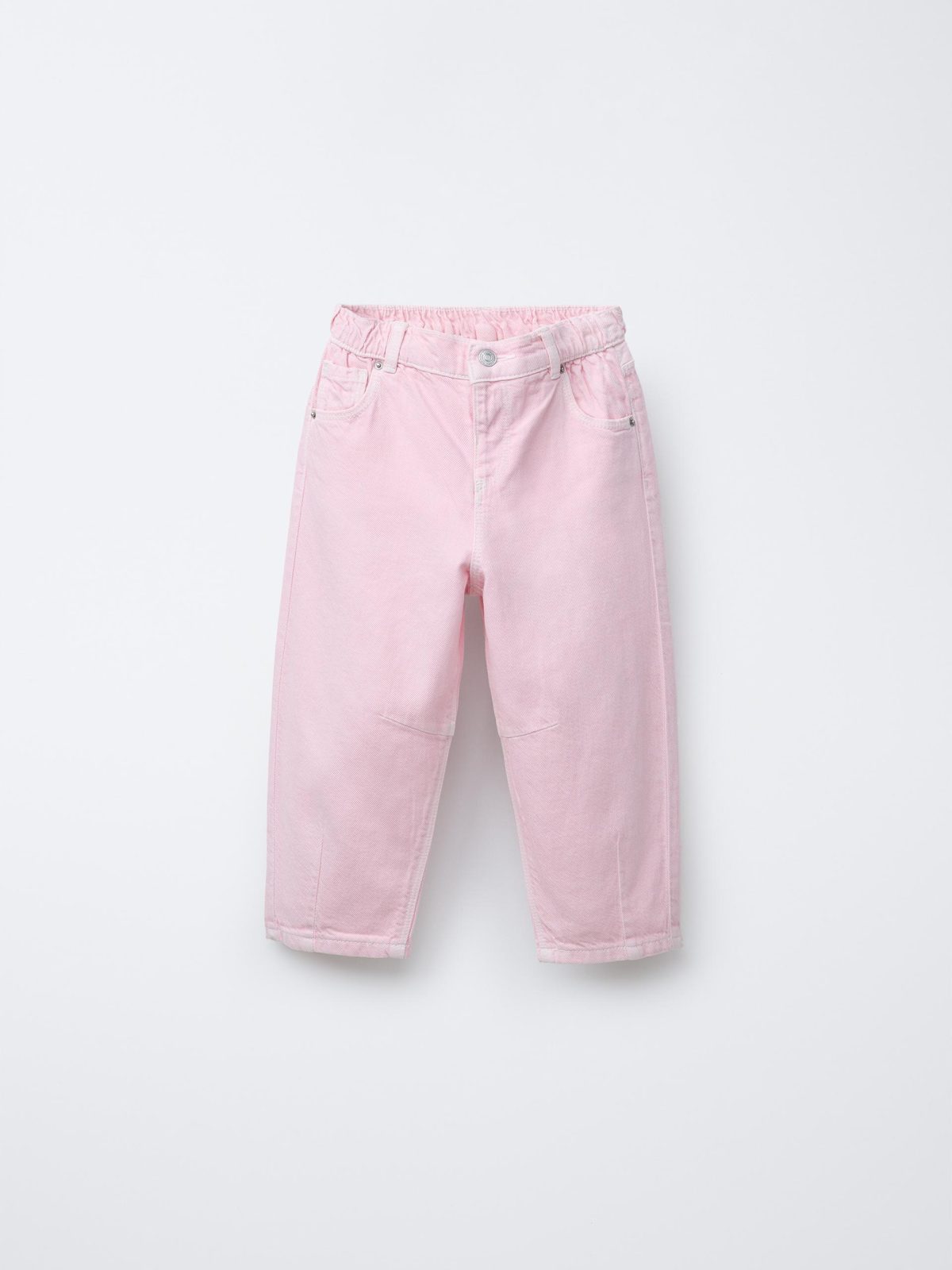 Balloon Fit Twill Trousers