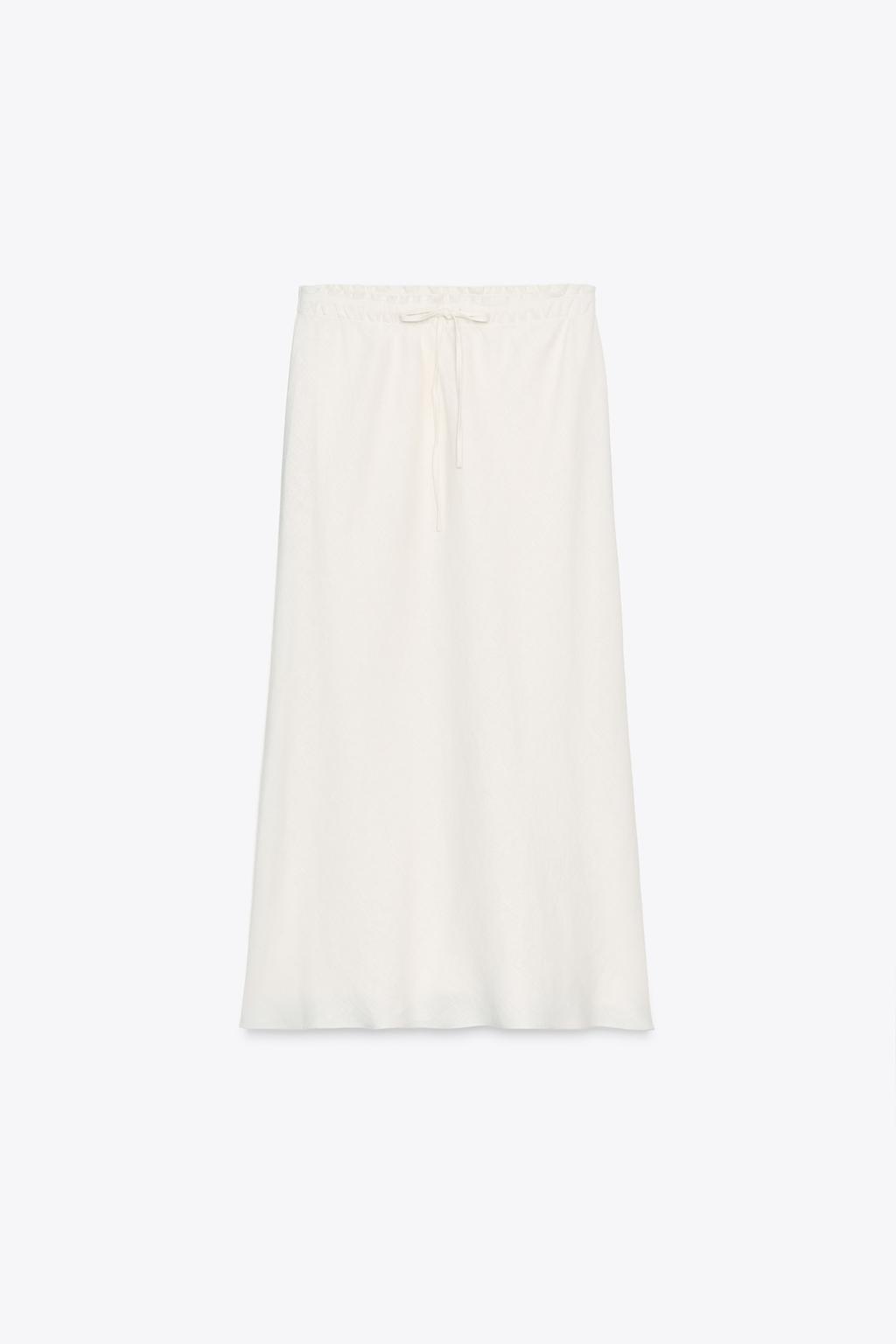 Linen Midi Skirt