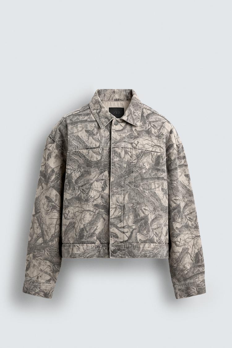 Leaf Print Jacket