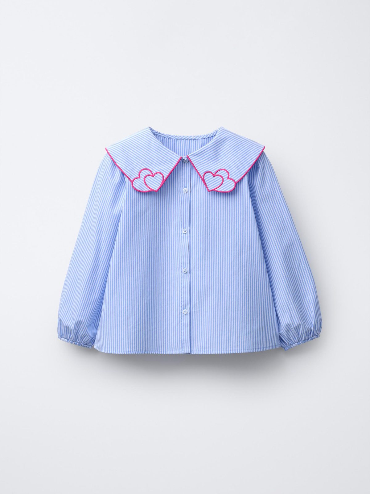Heart-Shaped Striped Shirt