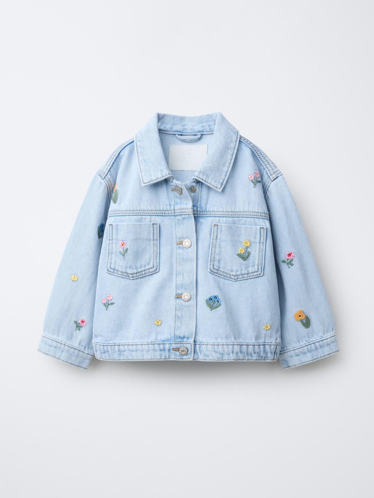 Embroidered Floral Denim Jacket